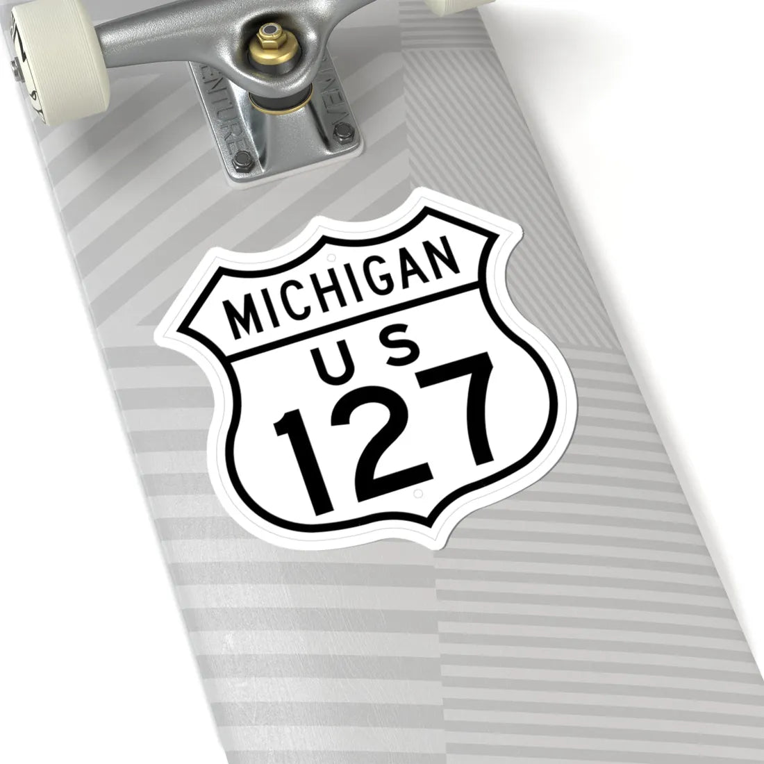US 127 Michigan 1948 (Michigan) (Road Sign) STICKER Vinyl Kiss-Cut Decal - The Sticker Space