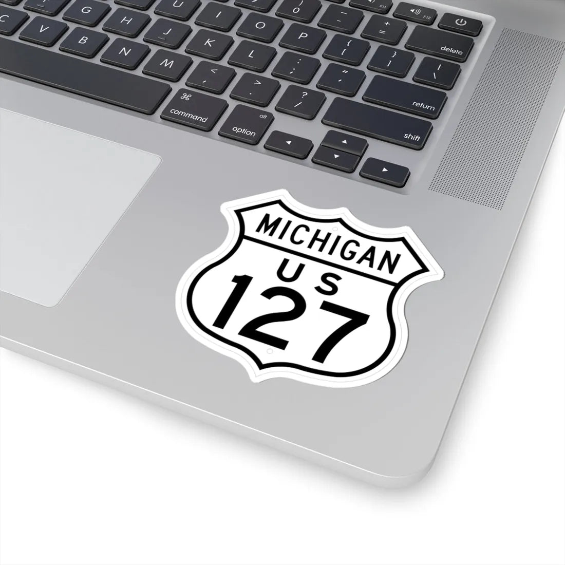 US 127 Michigan 1948 (Michigan) (Road Sign) STICKER Vinyl Kiss-Cut Decal - The Sticker Space