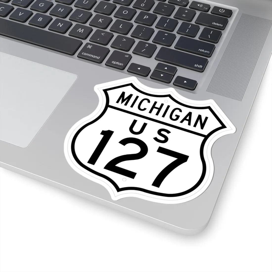 US 127 Michigan 1948 (Michigan) (Road Sign) STICKER Vinyl Kiss-Cut Decal - The Sticker Space