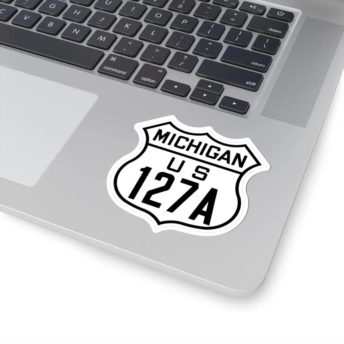 US 127A Michigan 1926 (Michigan) (Road Sign) STICKER Vinyl Kiss-Cut Decal - The Sticker Space
