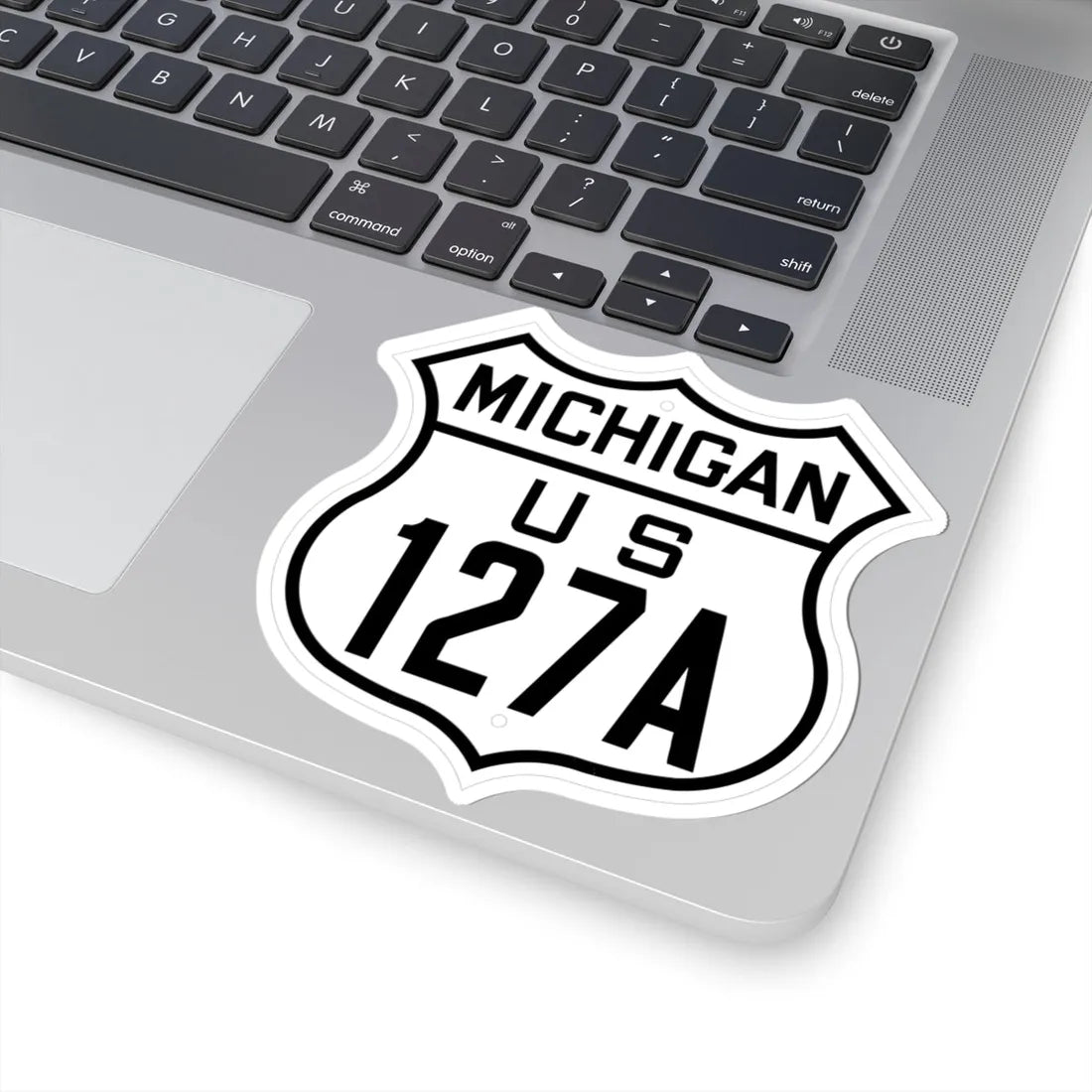 US 127A Michigan 1926 (Michigan) (Road Sign) STICKER Vinyl Kiss-Cut Decal - The Sticker Space