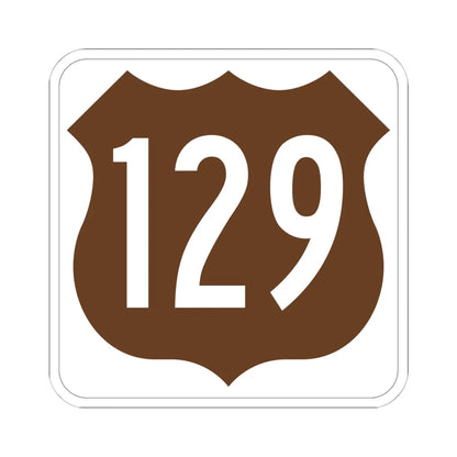US 129 FL (Florida) (Road Sign) STICKER Vinyl Kiss-Cut Decal 6 Inch White - The Sticker Space