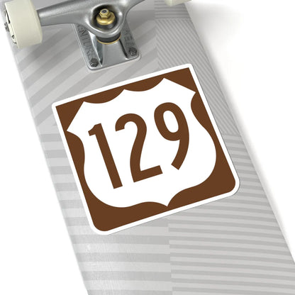 US 129 FL reversed (Florida) (Road Sign) STICKER Vinyl Kiss-Cut Decal - The Sticker Space
