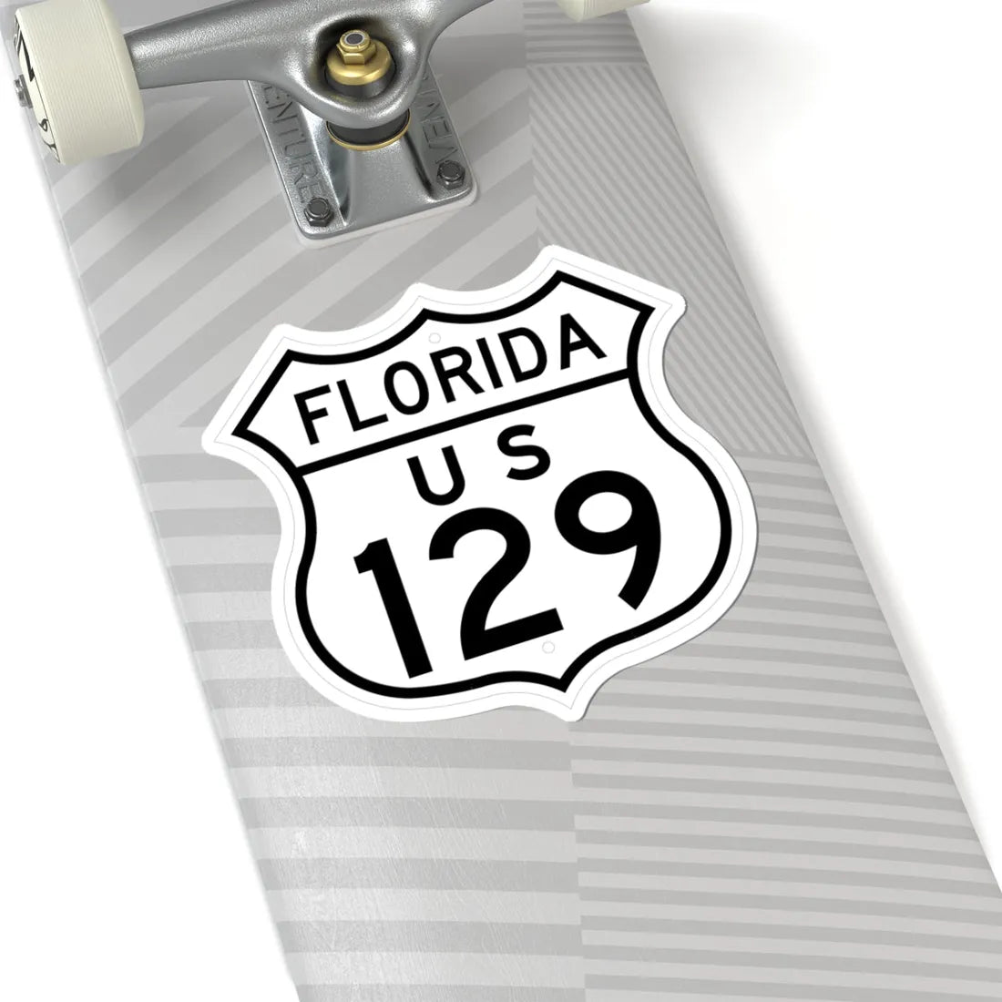 US 129 Florida 1948 (Florida) (Road Sign) STICKER Vinyl Kiss-Cut Decal - The Sticker Space