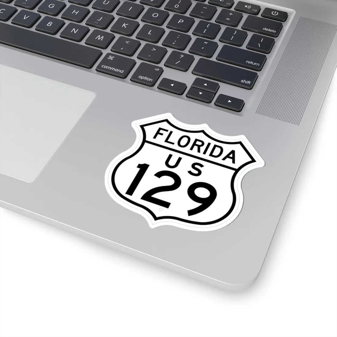 US 129 Florida 1948 (Florida) (Road Sign) STICKER Vinyl Kiss-Cut Decal - The Sticker Space