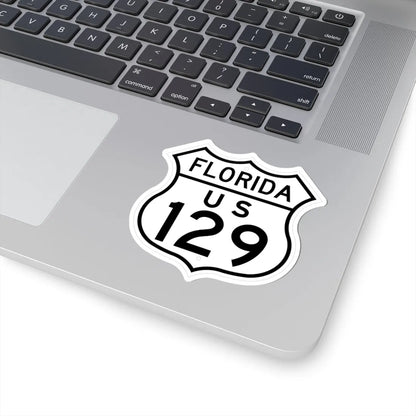 US 129 Florida 1948 (Florida) (Road Sign) STICKER Vinyl Kiss-Cut Decal - The Sticker Space