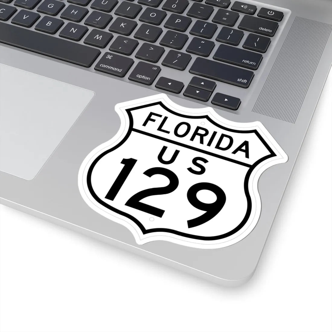 US 129 Florida 1948 (Florida) (Road Sign) STICKER Vinyl Kiss-Cut Decal - The Sticker Space