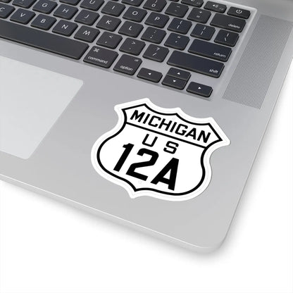 US 12A Michigan 1926 (Michigan) (Road Sign) STICKER Vinyl Kiss-Cut Decal - The Sticker Space