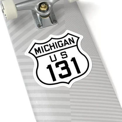 US 131 Michigan 1926 (Michigan) (Road Sign) STICKER Vinyl Kiss-Cut Decal - The Sticker Space