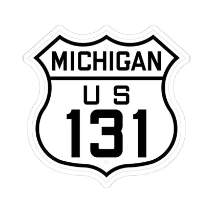 US 131 Michigan 1926 (Michigan) (Road Sign) STICKER Vinyl Kiss-Cut Decal - The Sticker Space