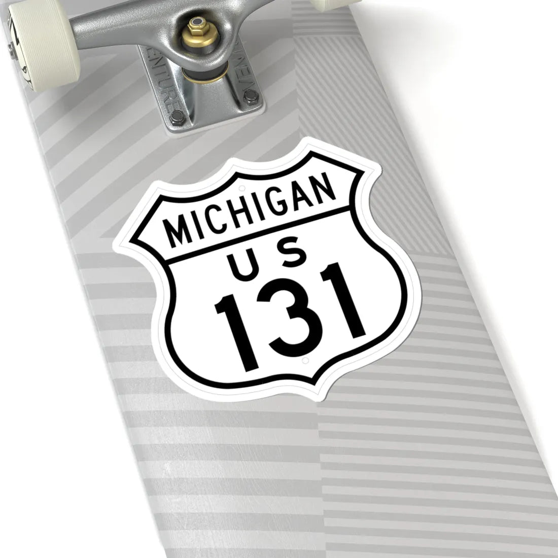 US 131 Michigan 1948 (Michigan) (Road Sign) STICKER Vinyl Kiss-Cut Decal - The Sticker Space