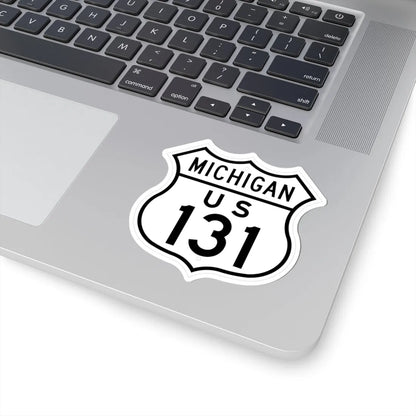 US 131 Michigan 1948 (Michigan) (Road Sign) STICKER Vinyl Kiss-Cut Decal - The Sticker Space
