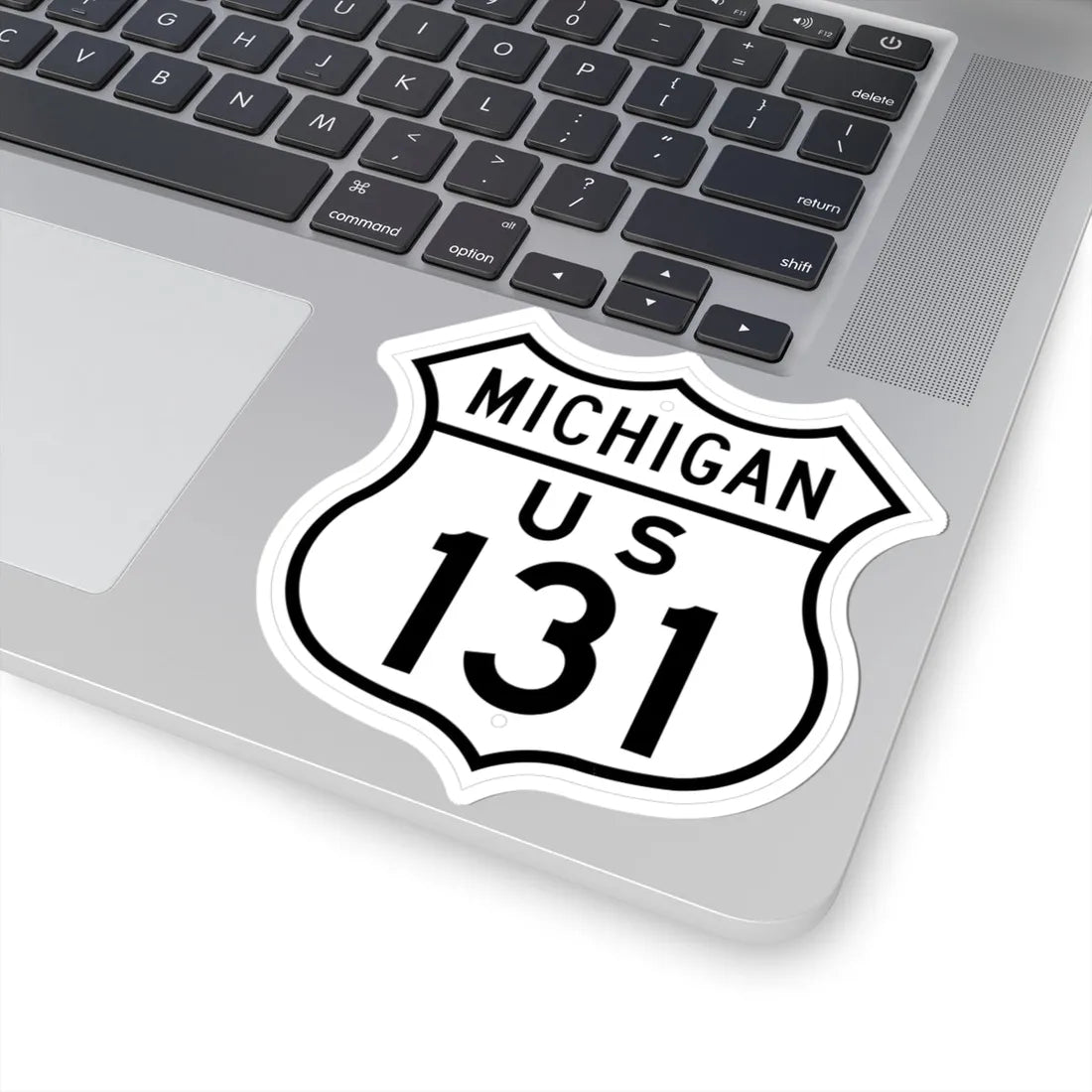 US 131 Michigan 1948 (Michigan) (Road Sign) STICKER Vinyl Kiss-Cut Decal - The Sticker Space