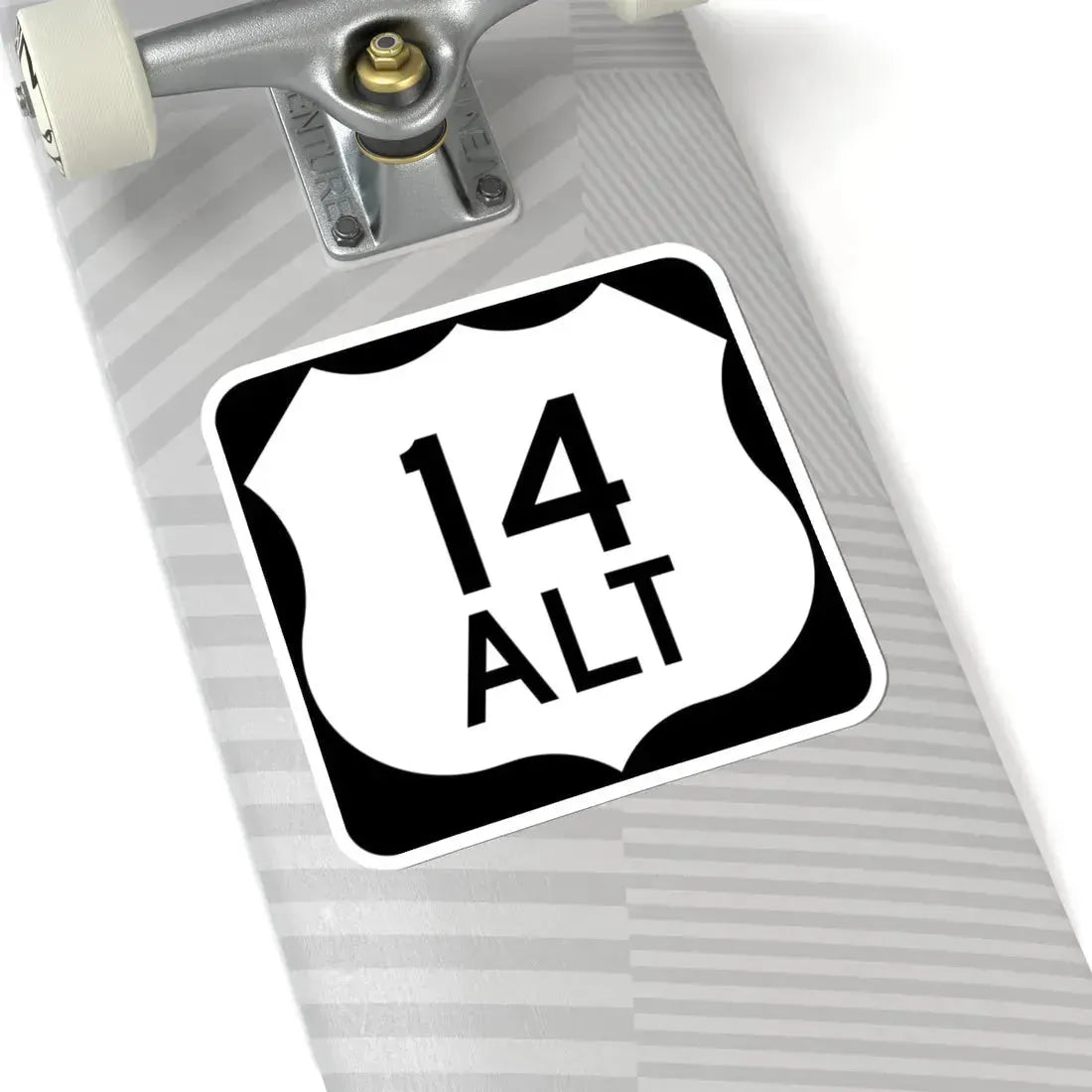 US 14 Alternate Wyoming (Wyoming) (Road Sign) STICKER Vinyl Kiss-Cut Decal - The Sticker Space