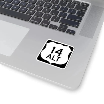 US 14 Alternate Wyoming (Wyoming) (Road Sign) STICKER Vinyl Kiss-Cut Decal - The Sticker Space