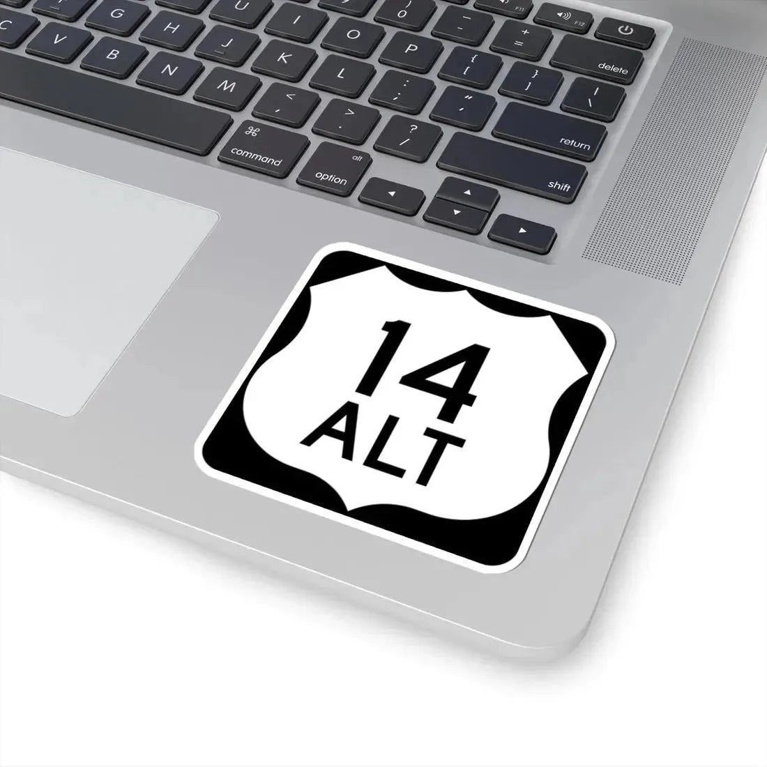 US 14 Alternate Wyoming (Wyoming) (Road Sign) STICKER Vinyl Kiss-Cut Decal - The Sticker Space