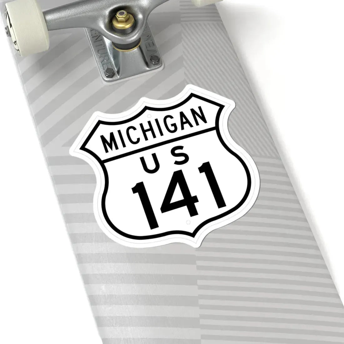 US 141 Michigan 1948 (Michigan) (Road Sign) STICKER Vinyl Kiss-Cut Decal - The Sticker Space