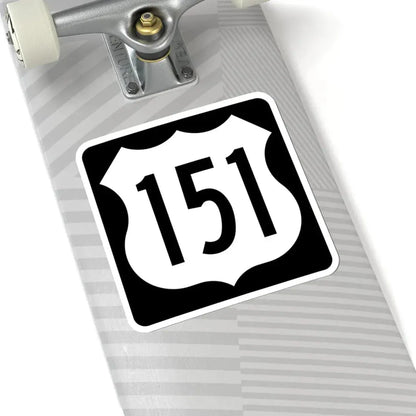US 151 IA (Iowa) (Road Sign) STICKER Vinyl Kiss-Cut Decal - The Sticker Space