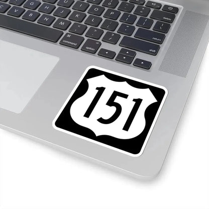 US 151 IA (Iowa) (Road Sign) STICKER Vinyl Kiss-Cut Decal - The Sticker Space