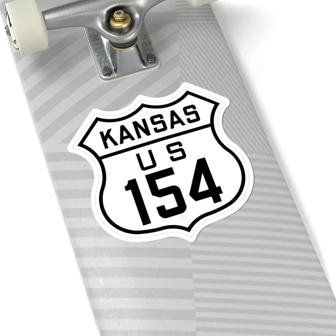 US 154 Kansas 1926 (Kansas) (Road Sign) STICKER Vinyl Kiss-Cut Decal - The Sticker Space