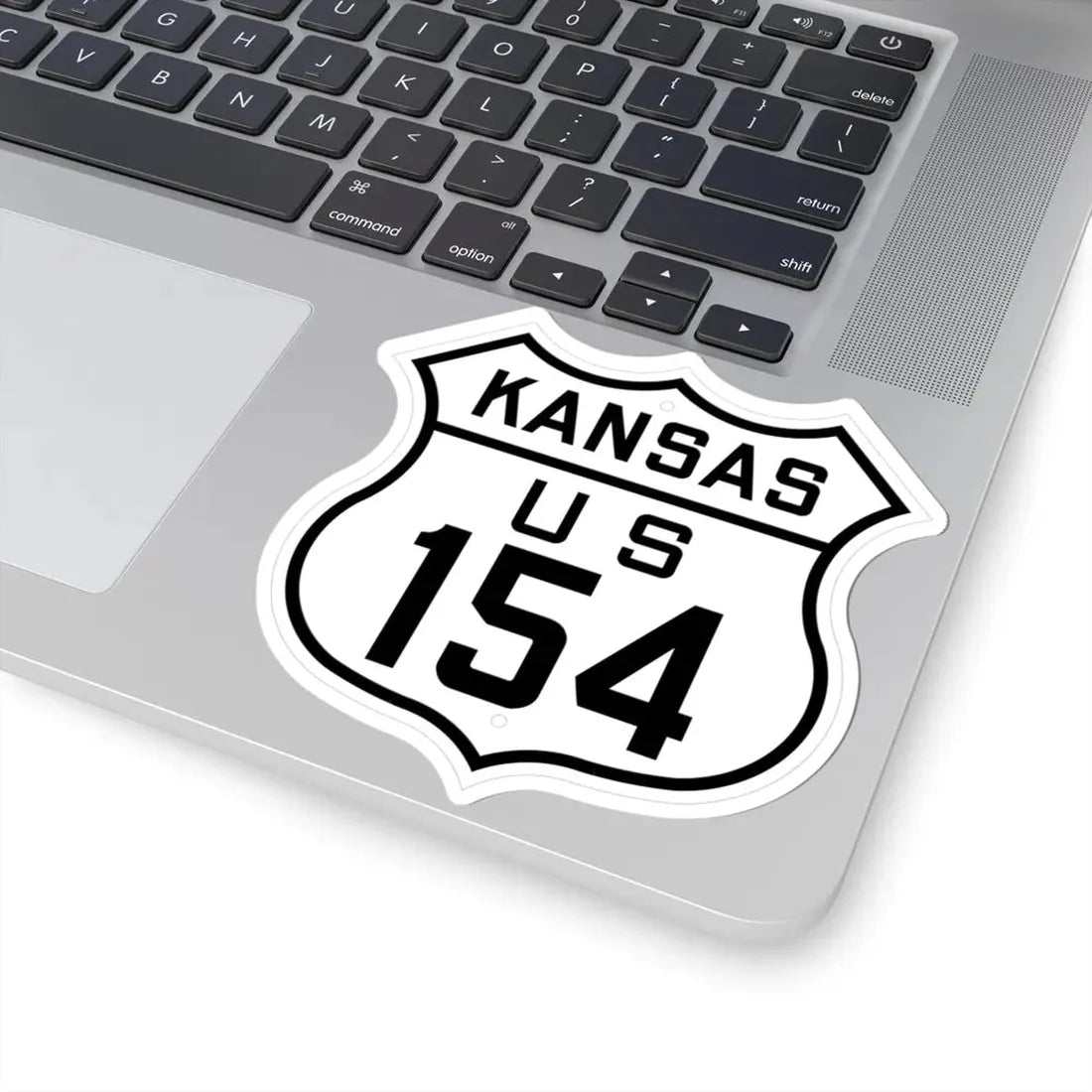 US 154 Kansas 1926 (Kansas) (Road Sign) STICKER Vinyl Kiss-Cut Decal - The Sticker Space