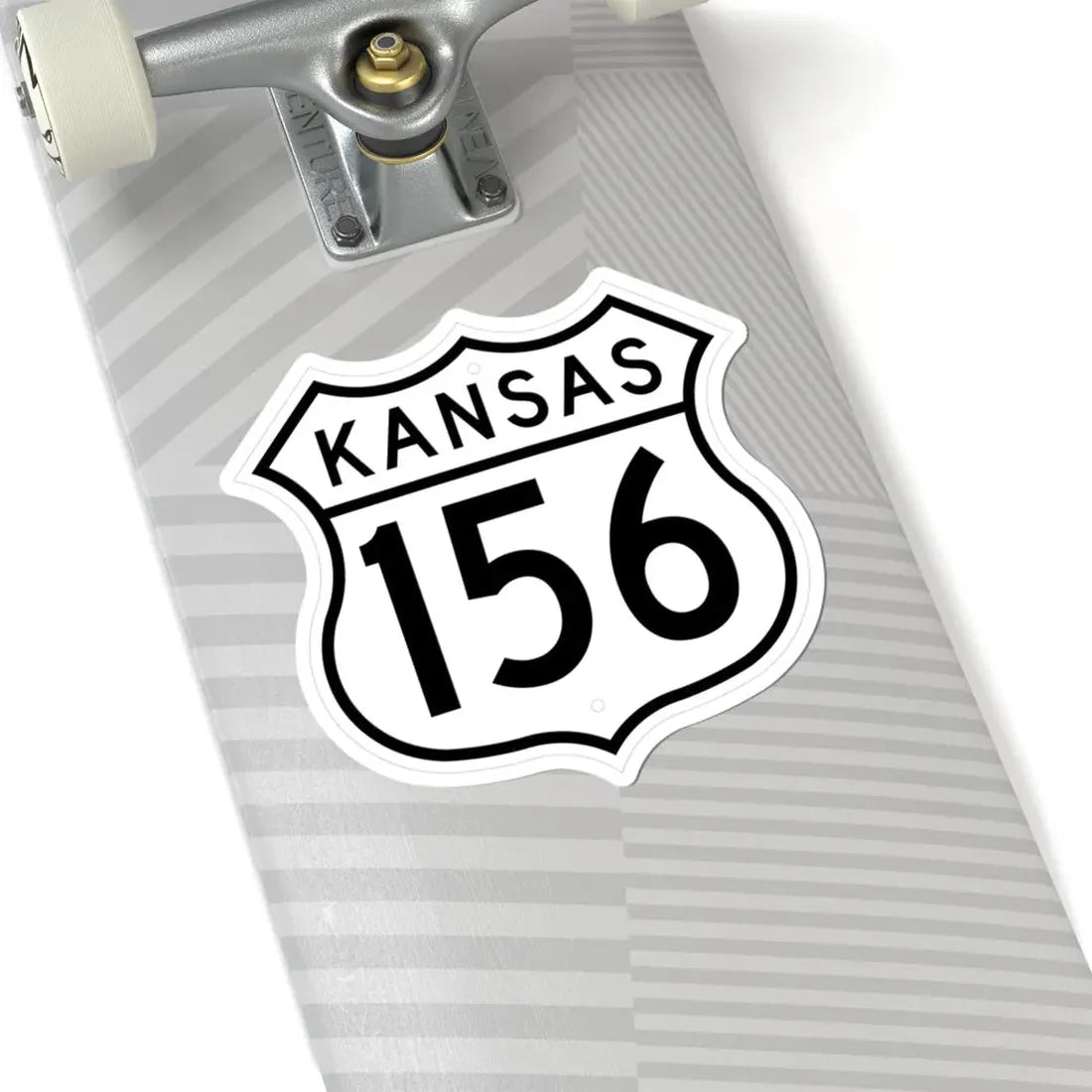 US 156 Kansas 1962 (Kansas) (Road Sign) STICKER Vinyl Kiss-Cut Decal - The Sticker Space