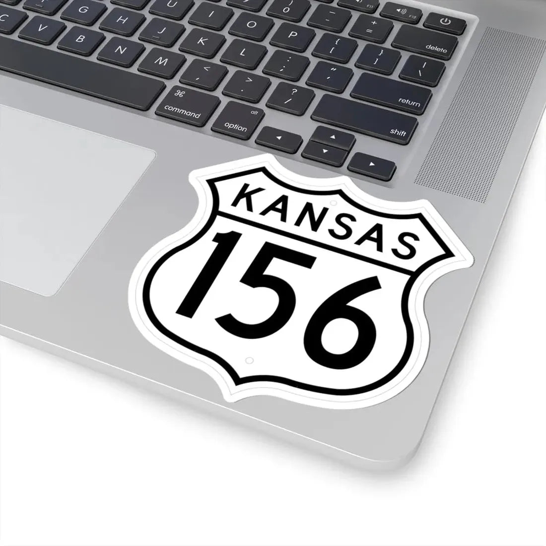 US 156 Kansas 1962 (Kansas) (Road Sign) STICKER Vinyl Kiss-Cut Decal - The Sticker Space