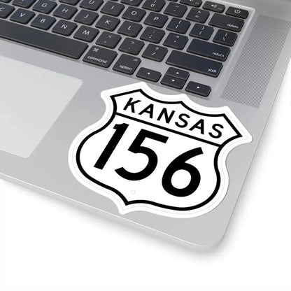 US 156 Kansas 1962 (Kansas) (Road Sign) STICKER Vinyl Kiss-Cut Decal - The Sticker Space