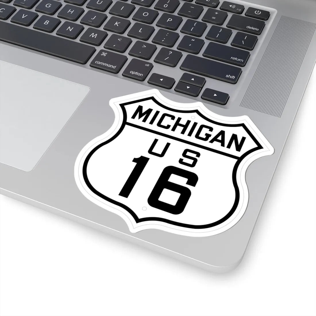 US 16 Michigan 1926 (Michigan) (Road Sign) STICKER Vinyl Kiss-Cut Decal - The Sticker Space