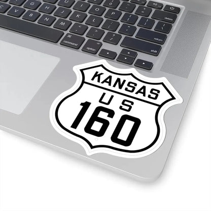 US 160 Kansas 1926 (Kansas) (Road Sign) STICKER Vinyl Kiss-Cut Decal - The Sticker Space