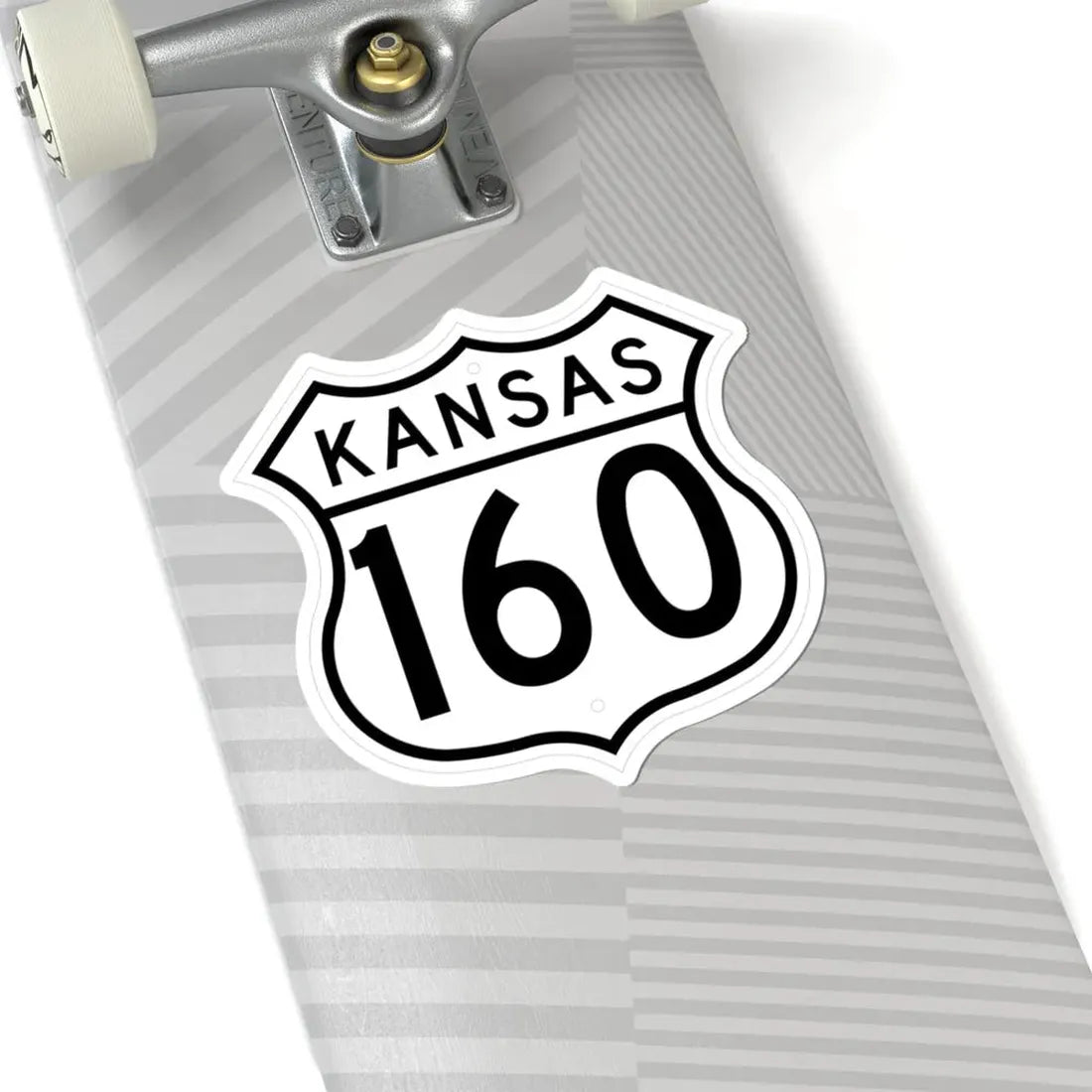 US 160 Kansas 1962 (Kansas) (Road Sign) STICKER Vinyl Kiss-Cut Decal - The Sticker Space