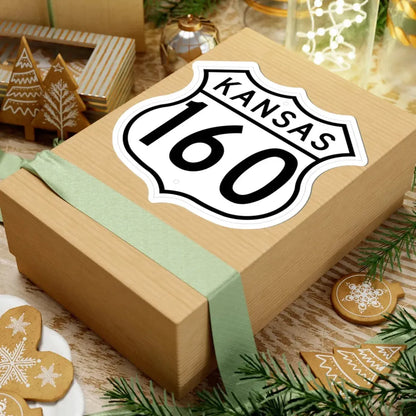 US 160 Kansas 1962 (Kansas) (Road Sign) STICKER Vinyl Kiss-Cut Decal - The Sticker Space