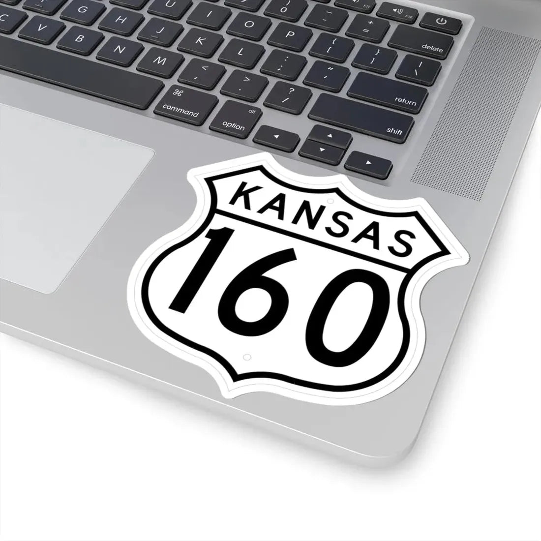 US 160 Kansas 1962 (Kansas) (Road Sign) STICKER Vinyl Kiss-Cut Decal - The Sticker Space