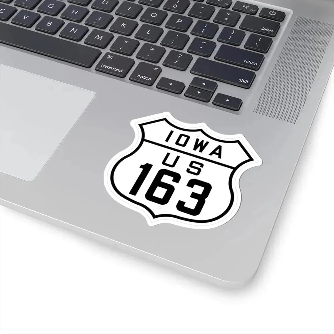 US 163 Iowa 1926 (Iowa) (Road Sign) STICKER Vinyl Kiss-Cut Decal - The Sticker Space