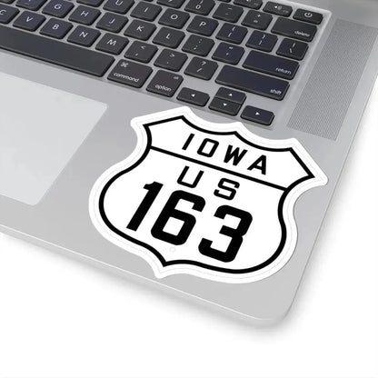 US 163 Iowa 1926 (Iowa) (Road Sign) STICKER Vinyl Kiss-Cut Decal - The Sticker Space
