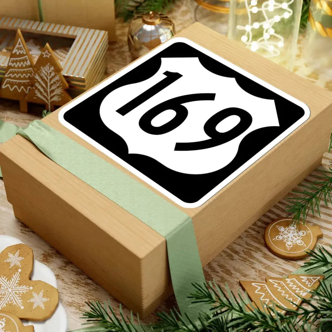 US 169 IA (Iowa) (Road Sign) STICKER Vinyl Kiss-Cut Decal - The Sticker Space