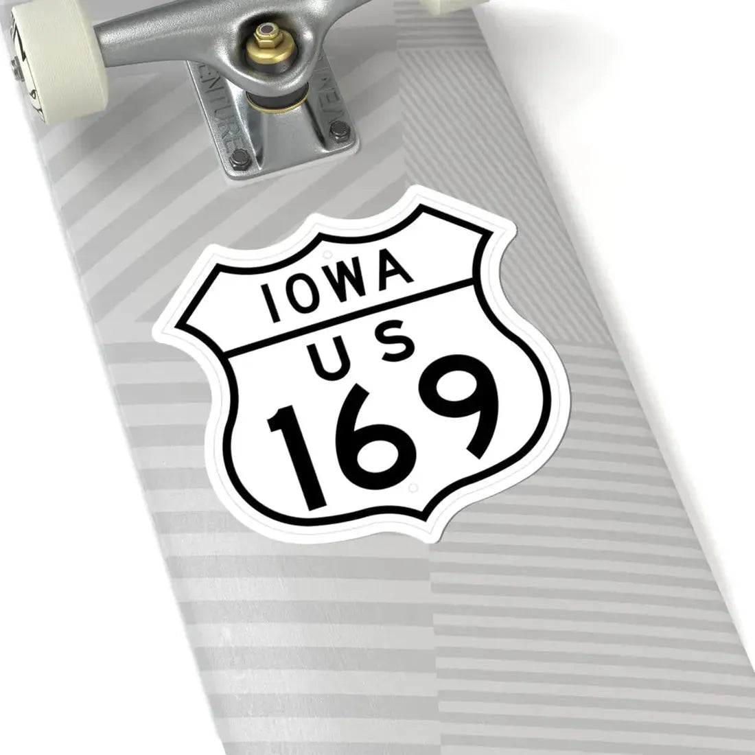 US 169 Iowa 1948 (Iowa) (Road Sign) STICKER Vinyl Kiss-Cut Decal - The Sticker Space