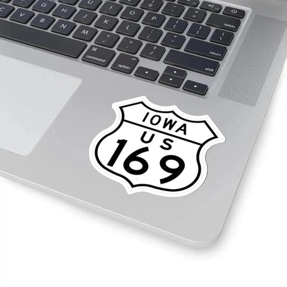 US 169 Iowa 1948 (Iowa) (Road Sign) STICKER Vinyl Kiss-Cut Decal - The Sticker Space