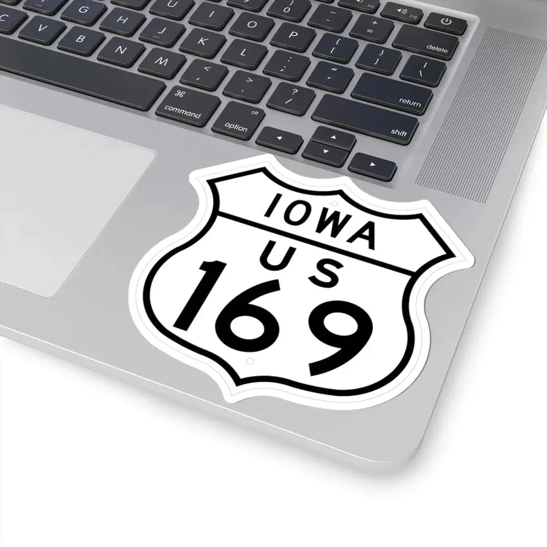 US 169 Iowa 1948 (Iowa) (Road Sign) STICKER Vinyl Kiss-Cut Decal - The Sticker Space