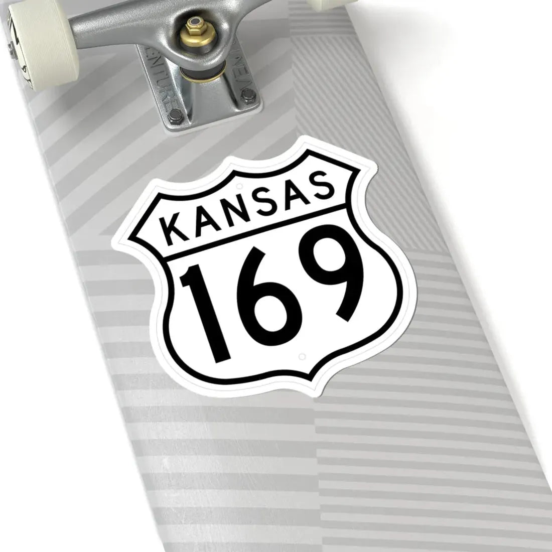 US 169 Kansas 1962 (Kansas) (Road Sign) STICKER Vinyl Kiss-Cut Decal - The Sticker Space