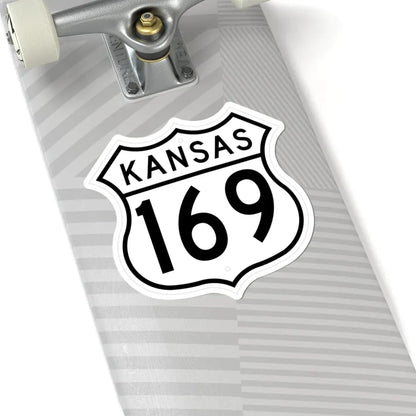 US 169 Kansas 1962 (Kansas) (Road Sign) STICKER Vinyl Kiss-Cut Decal - The Sticker Space