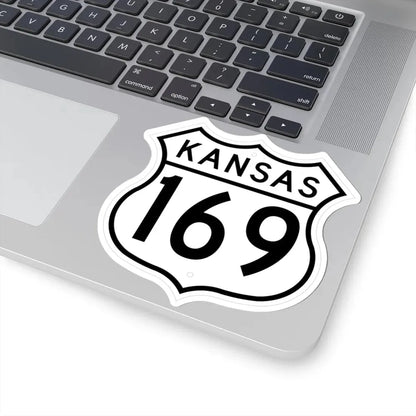 US 169 Kansas 1962 (Kansas) (Road Sign) STICKER Vinyl Kiss-Cut Decal - The Sticker Space
