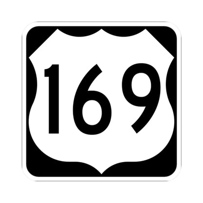 US 169 MN (Minnesota) (Road Sign) STICKER Vinyl Kiss-Cut Decal 2 Inch White - The Sticker Space