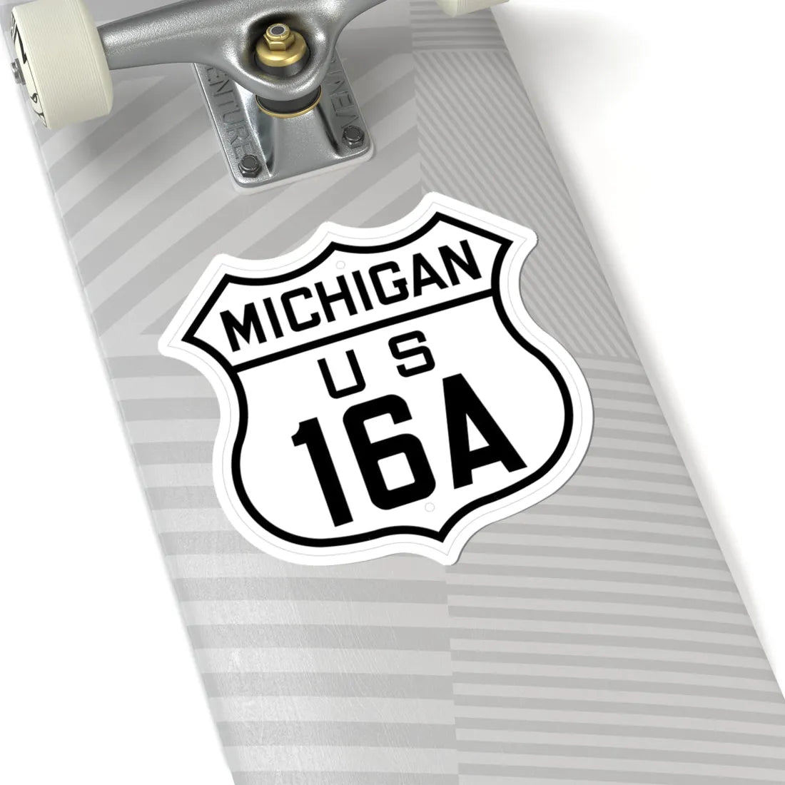 US 16A Michigan 1926 (Michigan) (Road Sign) STICKER Vinyl Kiss-Cut Decal - The Sticker Space
