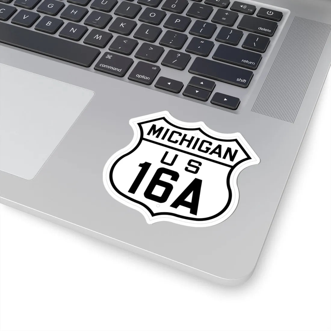 US 16A Michigan 1926 (Michigan) (Road Sign) STICKER Vinyl Kiss-Cut Decal - The Sticker Space