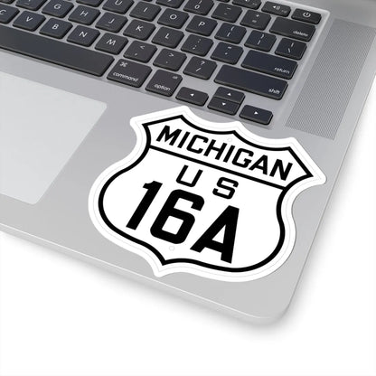 US 16A Michigan 1926 (Michigan) (Road Sign) STICKER Vinyl Kiss-Cut Decal - The Sticker Space