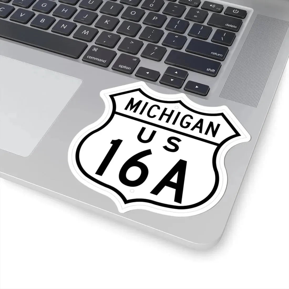 US 16A Michigan 1948 (Michigan) (Road Sign) STICKER Vinyl Kiss-Cut Decal - The Sticker Space