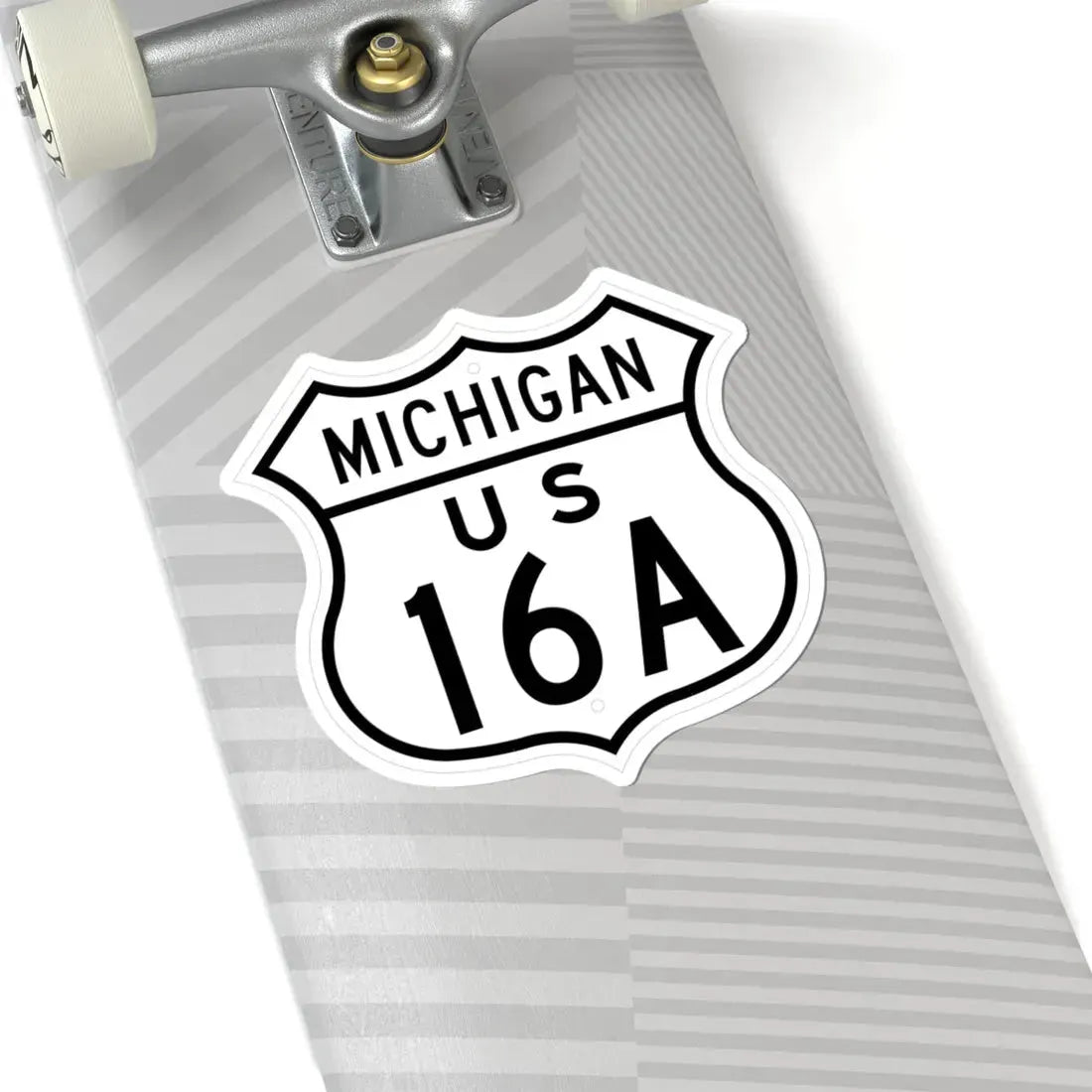 US 16A Michigan 1948 (Michigan) (Road Sign) STICKER Vinyl Kiss-Cut Decal - The Sticker Space