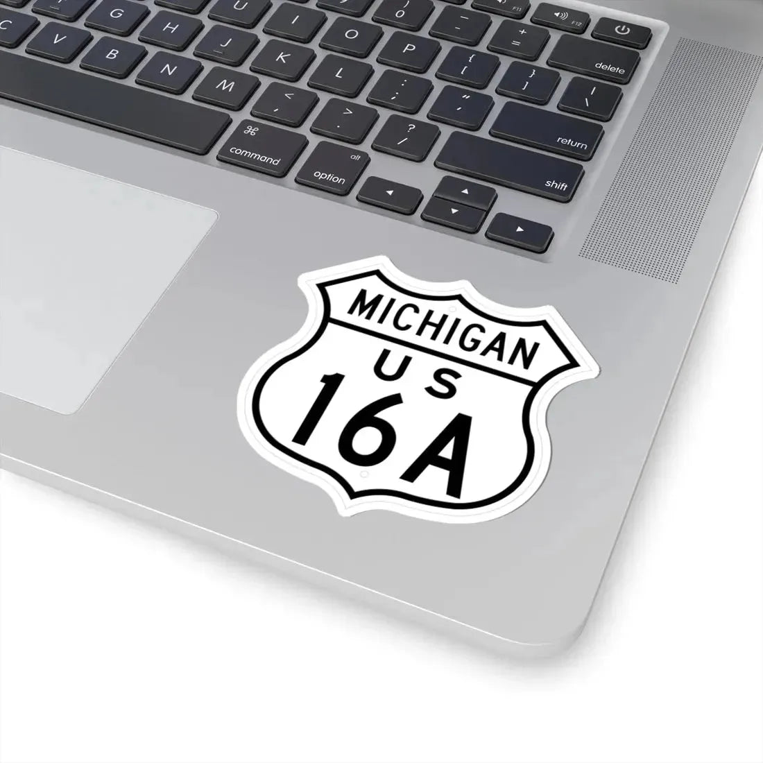 US 16A Michigan 1948 (Michigan) (Road Sign) STICKER Vinyl Kiss-Cut Decal - The Sticker Space