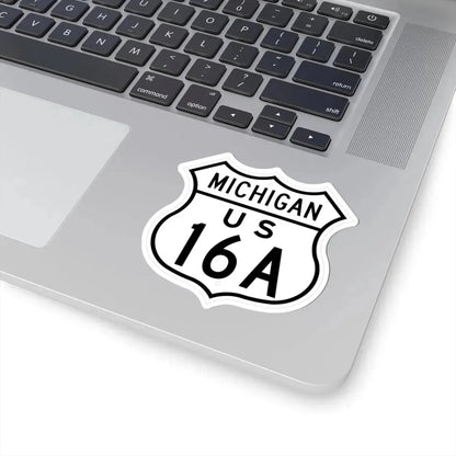 US 16A Michigan 1948 (Michigan) (Road Sign) STICKER Vinyl Kiss-Cut Decal - The Sticker Space